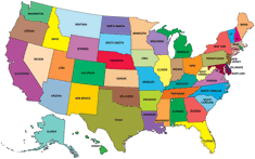 Map of the USA